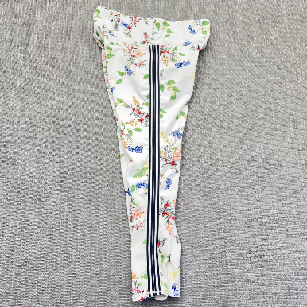Athleta Contender Blossom Floral 7/8 Running Tights Medium Side Stripe - Picture 5 of 16